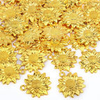 BronaGrand 60pcs Sunflower Pendant Charms Alloy Sunflower Bead Charms Flower - Image 4