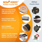 The Original Newverest Jigsaw Puzzle Mat Roll Up, Rose Gold, 46” x 26” Portable - Image 3
