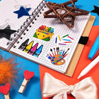 BulbaCraft 100Pcs Art Stickers, Crayon Stickers, Paint Laptop Decals, Painting - Image 7