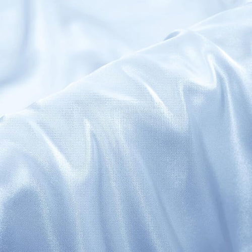 Aormenzy Satin Pillow Cases for Women Queen Size Set of 2, Baby Blue Satin - Image 2