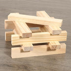 Wood Strips 1/2"x 1" x 6", Unfinished Flat Lumber Pine Pieces - Image 3