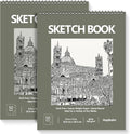 9" x 12" Sketch Book, Acid Free Artist Drawing Book Paper, Art Supplies by Hapikalor