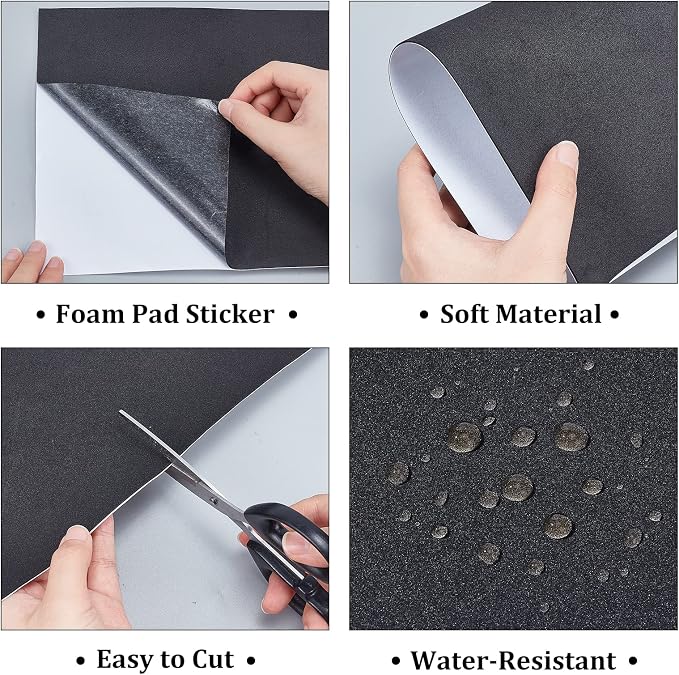 BENECREAT 10PCS Self-Adhesive Foam Sheet, 1mm Thick, Halloween Christmas Decor - Image 5
