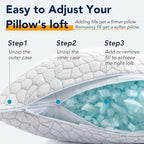 QUTOOL Cooling Pillow for Sleeping, CertiPUR-US Shredded Memory Foam King - Image 9