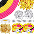 Ferreve 4200 Pcs Softball 12 Strands Clay Beads Bracelet Making Kit, 100 Letter by Ferreve