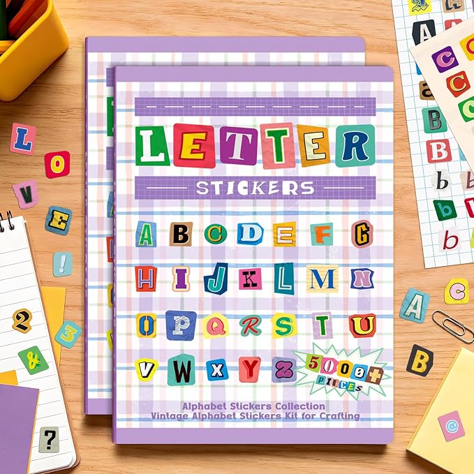 10000+ Letter Stickers for Scrapbooking Junk Journal Supplies Craft Decor | by Gretion