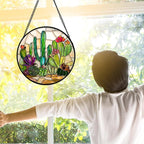 DASTOLL Stained Glass Window Hanging, and Mom 11.8x11.8 in - Image 4