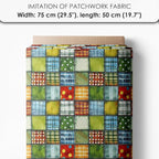 Vegetable Patchwork Cotton Fabric Panel – 6 Designs + Bonus Patchwork Sheet - Image 7