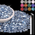1500PCS 6mm Resin Rhinestones in Bulk, Bedazzling Flatback Crystals Rhinestones by BELLEBOOST