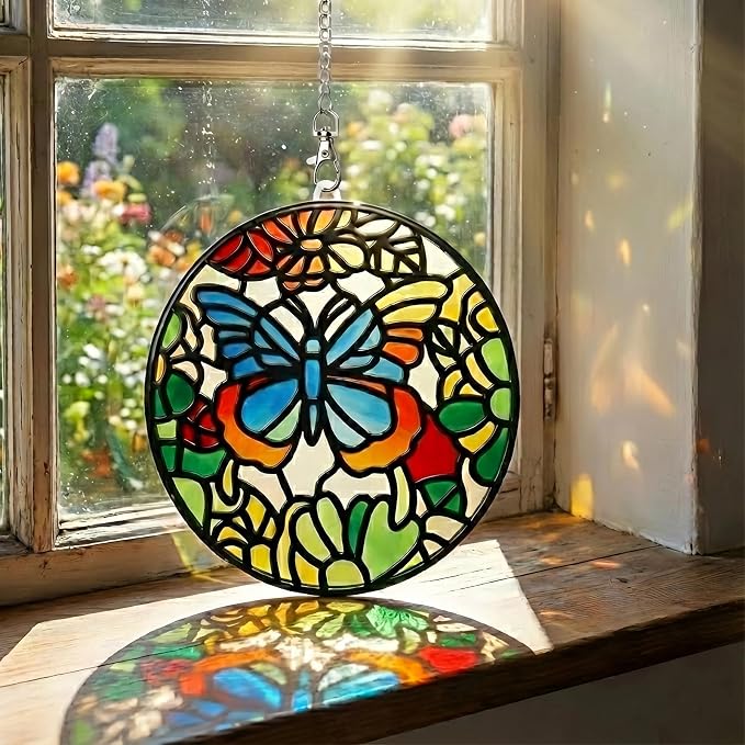 3-Pack DIY Suncatcher Blanks for Adults, Acrylic Stained Glass Window Art Decor - Image 6