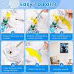 Yunnuo Paint by Numbers Kit for Adults Beginners Cat, Starry Night Black Cat - Image 6