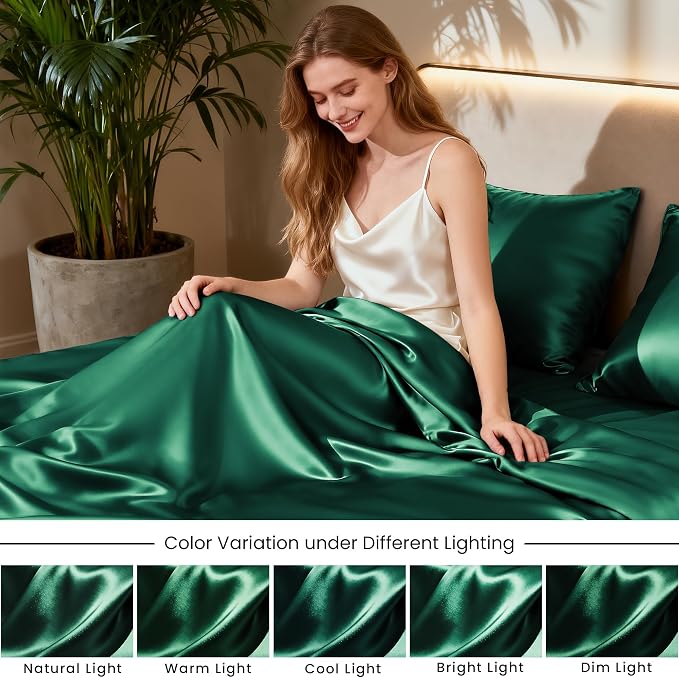 Love's cabin Full Size Satin Sheet Set - Image 7