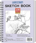 FIXSMITH 9"X12" Purple Sketch Book, 100 Sheets Spiral Sketchbook, Acid Free by FIXSMITH