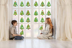 Renbuzhu 40PCS Christmas Crafts Bulk: Xmas Tree Paper Suncatchers DIY Kit - Image 2