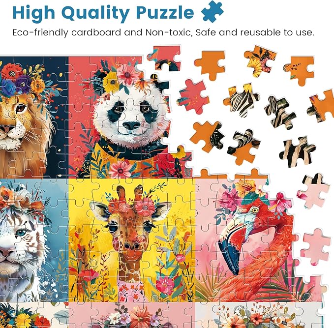 500 Piece Puzzles for Adults, Beautiful Wild Animals Jigsaw Puzzle for Adults - Image 3