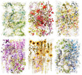 120 Pcs Floral Vine PET Stickers by Auriicleaf