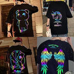 Reflective Heat Transfer Vinyl HTV Vinyl 12in x 6ft Reflective Rainbow Iron On - Image 7
