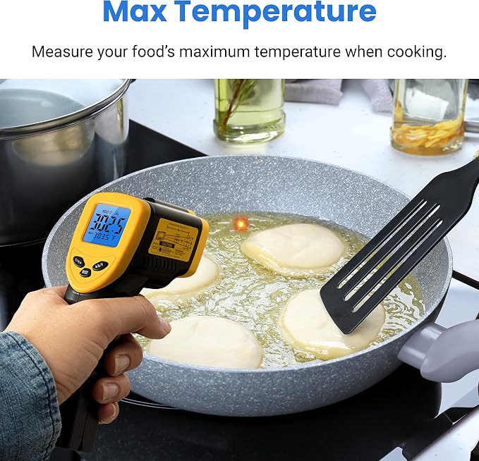 Etekcity Infrared Thermometer Laser Temperature Gun, -58°F~1130°F | Cooking - Image 7