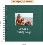 Scrapbook 8x8 Inch DIY Scrapbook Album Hardcover Kraft Paper 40 pages/20 sheets - Image 2