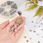 PH PandaHall 300pcs 6 Style Antique Silver Spacer Beads, Tibetan Metal Alloy - Image 5