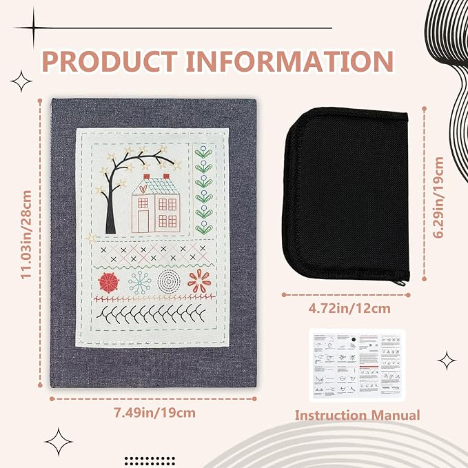 EVOCKAY 2026 Embroidery Stitch Book Kit - Image 2