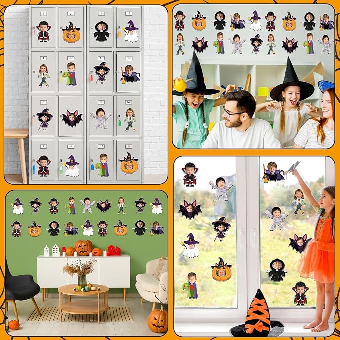gisgfim 80Pcs Halloween Cutouts Boo Ghost Decorations Bulletin Board Halloween - Image 7