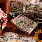 icceemee 160 Sheets Vintage Retro Scrapbook Paper, Junk Journaling Supplies Kit - Image 2