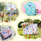 1384Pcs Glitter Foam Stickers, Colorful Self Adhesive Geometric Foam Stickers - Image 7