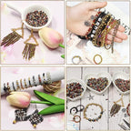 8/0 Glass Seed Beads About 7200pcs 24 Colors 3mm Loose Seed Beads Kit Bracelet - Image 6