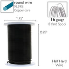 The Beadsmith Wire Elements 16-Gauge Lacquered Tarnish-Resistant Copper Wire - Image 4