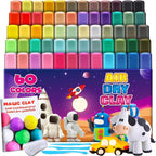 Air Dry Clay, 60 Colors Modeling Magic Clay by ESSENSON