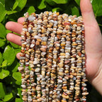 400Pcs 5-8mm Natural Yellow Crazy Lace Agate Chip Stone Beads | Pre-Drilled - Image 8