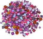 LITMIND Assorted Purple Irregular Crystal Mosaic Tiles, 9oz Value Pack - Image 2