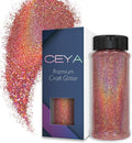 Ceya 3.8oz/ 110gHolographic Ultra Fine Glitter Powder Laser Pink Mauve Glitter by CEYA