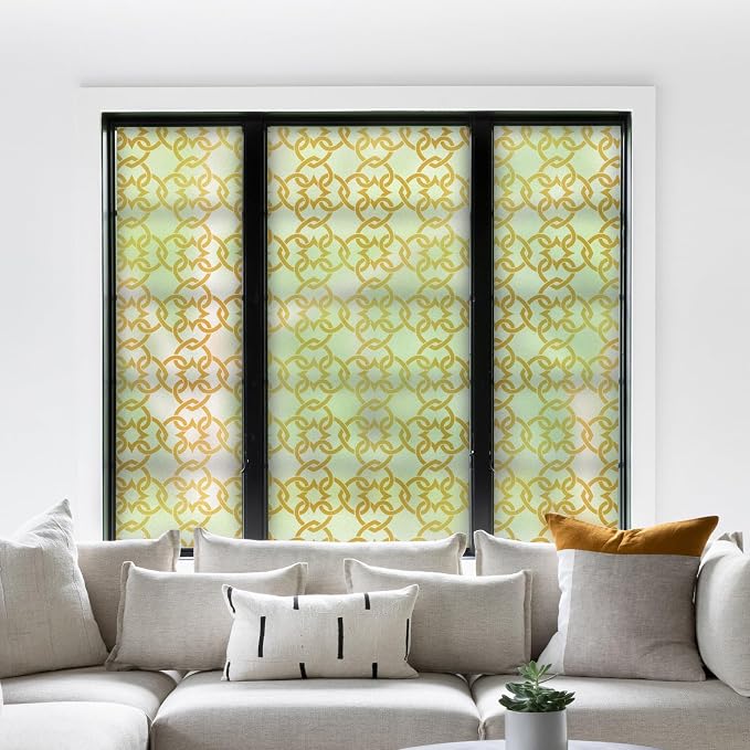 DKTIE Celtic Knot Seamless Pattern Full Privacy Window Film - Image 2