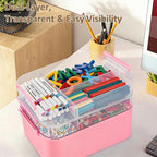 Gifhomfix 3-Layer Plastic Craft Organizers and Storage Box - Image 6
