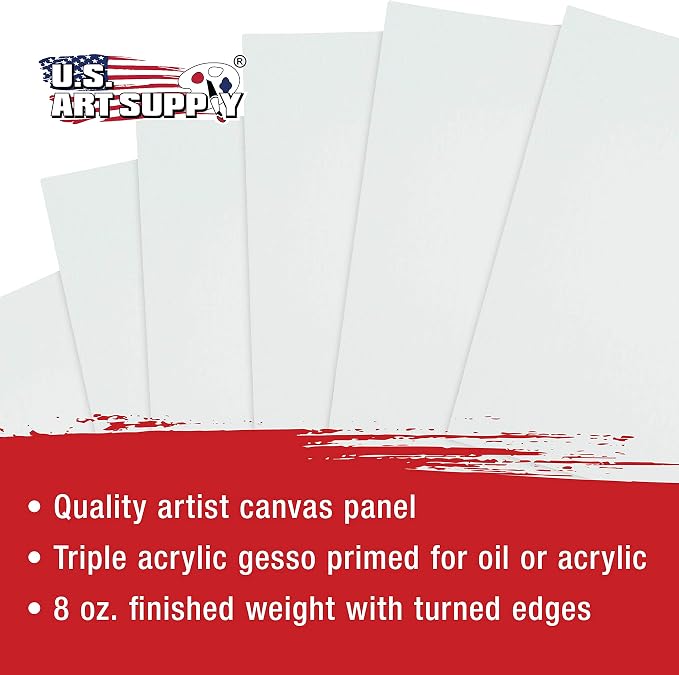 U.S. Art Supply 5 X 7 Inch Art Canvas Board Panels 96 Pack - Image 4