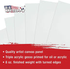 U.S. Art Supply 5 X 7 Inch Art Canvas Board Panels 96 Pack - Image 4