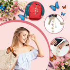 CraftyDream 558 Pcs Flower Keychain Making Kit DIY Butterfly Floral Bag Charm - Image 7