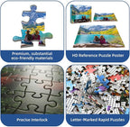 Autumn Mountain Lake Puzzles for Adults 1000 Pieces, Challenging Jigsaw Puzzles - Image 7