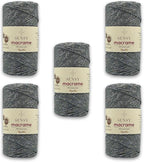 5 Skeins of Sensy Premium 2mm 251 Yards Sparkle Polyester Rope 90% by SSENSY