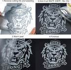 FUNKAKA Silver HTV Heat Transfer Vinyl Rolls, Adhesive HTV Vinyl - Image 4