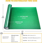 VinylRus Glitter Heat Transfer Vinyl Rolls-10” x 8ft Green Iron on Vinyl - Image 6