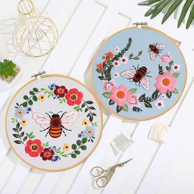 Santune 3 Pack Bee Embroidery Kit - Image 9