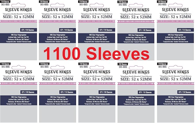 Sleeve Kings Kingdom Death Monster Card Sleeves 52 X 52 mm by SleeveKings