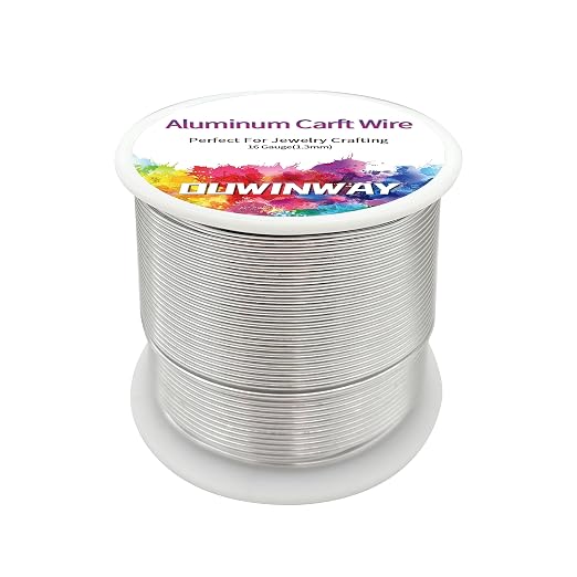 16Gauge Silver Aluminum Crafts Wire 154FT, by ouwinway