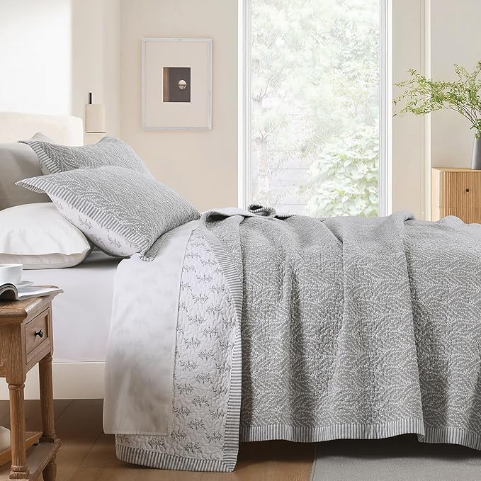 SahSahCasa Quilt Set Queen Size, 100% Cotton Quilt Bedding Set Bedspread - Image 2
