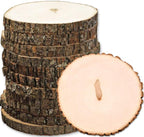 Wilson 12 Pack Basswood Round Rustic Wood Slice, Sanded Side, 9-12" Diameter by Wilson