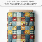 Patchwork Dinosaur Cotton Fabric Panel – 6 Designs + Bonus Sheet 29.5×19.6 inch - Image 7