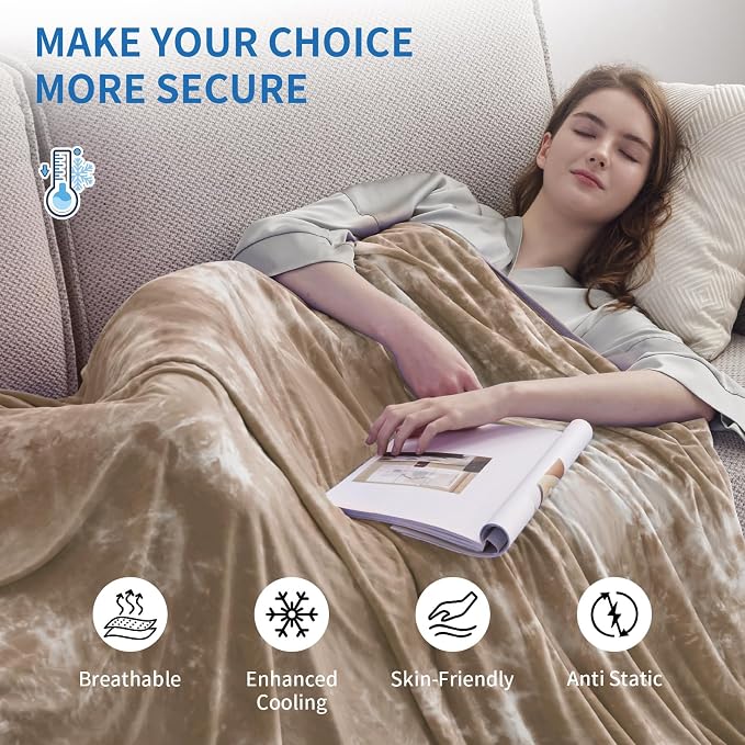 Guohaoi Cooling Blanket for Hot Sleepers and Night Sweats, Decortive Tie Dye - Image 4